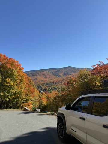 Peak color on the way down the Auto Road